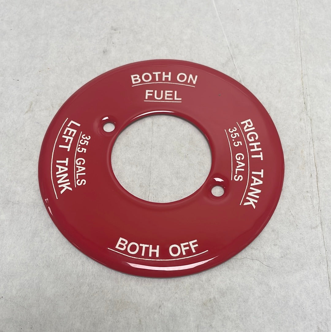 0311453-99 Placard, Fuel Valve 35.5 Gal
