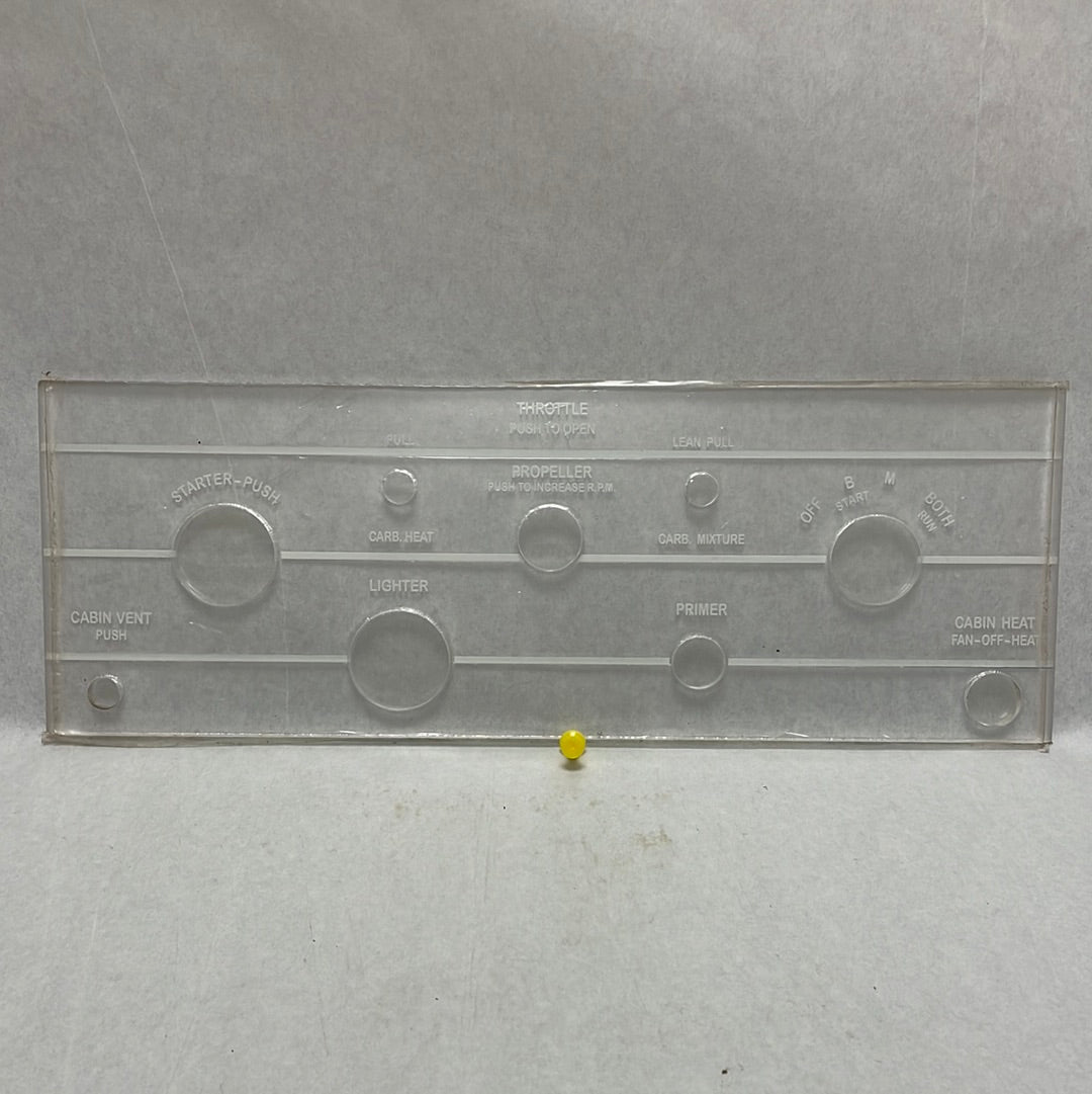 0311654 Plate, Plexiglass Decorative (Lower)